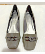 Audrey Brooke Womens Size 8M Gray, Buckles Round Toe Shoes - €12,99 EUR