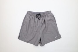 Nike Mens Large Color Block Swoosh Logo Lined Challenger Shorts Above Knee Gray - £31.07 GBP