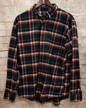 Lands End Traditional Fit Plaid Flannel Shirt Long Sleeve Men&#39;s Large 16... - $39.00