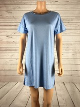 ROUDELAIN Short Sleeve Blue Space Dye Sleep Shirt Jersey Nightgown NWT S... - £9.72 GBP