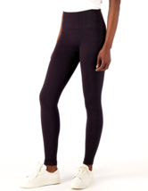 AnyBody Jacquard Smoothing Legging BLACK, LARGE #A554197 - £15.27 GBP