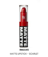 RK BY KISS  MATTE LIPSTICK SCARLET COLOR MATTE LIPSTICK RMLS45 - $55.17 MXN