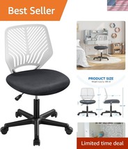Versatile Modern Study Chair with Lumbar Support – Adjustable Height &amp; S... - $67.49