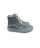 Vans Glitter Silver Sk8 Hi Shoes Skate Casual Girls Toddler 10.5 - $29.69