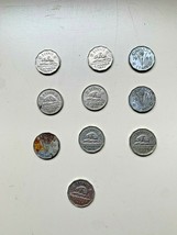 10 Canadian Nickels 1940 To 1949 - £7.08 GBP