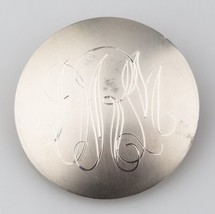 Leonore Doskow Vintage Argent Massif Amour Token Gravé 30 MM 6.6 Grammes - $48.00