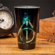 Harry Potter Deathly Hallows Logo Design 13.5 oz Drinking Glass NEW UNUSED BOXED - $9.74