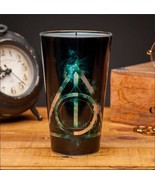 Harry Potter Deathly Hallows Logo Design 13.5 oz Drinking Glass NEW UNUS... - £7.78 GBP