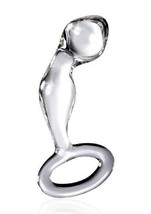 Icicles No 46 Glass Anal P-Spot Plug Clear 3.5 Inch - $22.51