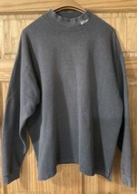 Vintage No Fear Sweatshirt Mock Neck Lightweight Men’s XL Gray Long Sleeve USA - £55.27 GBP