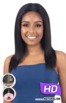 Shake N Go Girlfriend 100% Human Hair Hd Lace Front Straight 18&quot; - £59.61 GBP