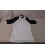 OAKLY WHITE LIGHTWEIGHT SHORT SLEEVE OUTDOOR SPORT GOLFING POLO SHIRT L - $22.03 CAD