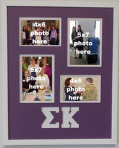 Sigma Kappa Sorority Licensed Picture Frame Collage wall mount 2-4x6 2-5x7 - £38.83 GBP