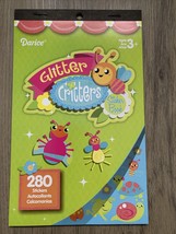 2012 Glitter Critters Sticker Book Pad Bees Frogs Darice 280 Craft Stick... - £5.02 GBP