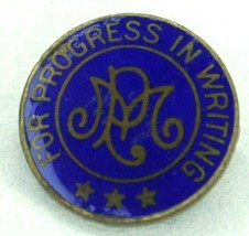 Vintage Palmer Method For Progress in Writing Award Lapel Pin Back L.G. Balfour - £5.54 GBP