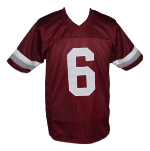 AC Slater #6 Bayside Saved By The Bell New Men Football Jersey Maroon Any Size - $39.99