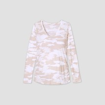 Long Sleeve Scoop Neck Side Shirred Maternity T-Shirt by Ingrid &amp; Isabel... - £4.66 GBP