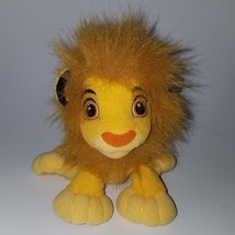 VTG Simba w/ Mane Lion King Bean Bag Plush 6&quot; Stuffed Toy Disney Hasbro 2002 - £8.58 GBP