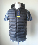 POLO Ralph Lauren Men Size S Hooded Vest Puffer Style Front Full ZIp - £46.38 GBP