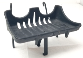 Reclaimed Primitive Cast Iron Soap Holder with Tub Clip Black Antique - $37.95