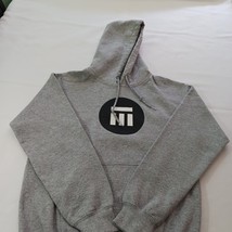 Gildan Dryblend Men's Gray Cotton Blend Drawstring Pullover Hoodie Sweatshirt S image 8