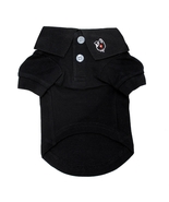 Solid Jet Black 100% Cotton Button Up Polo Shirt -Sizes SM-3XL  - €12,00 EUR