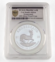2018 1 Oz. Silver Krugerrand Proof PCGS PF69DCAM Tumi Tsehlo First 389 - £116.49 GBP