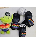 Star Wars 5 Pack Dog Toy Yoda Darth Vader Death Star Plush NWT Rainbow H... - $23.00