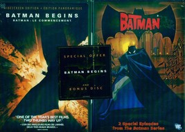 Batman Begins &amp; Bonus Batman (Annimated) Disco Nuovo 2 DVD - £10.92 GBP