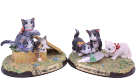 Figurine Lefton Victorian Cats of the Royal Castle Eisinger Set Pair 1996 - £19.46 GBP