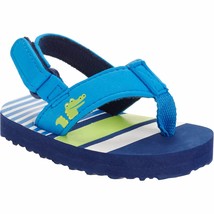 Walmart Brand Flip Flop Sandals W Adjustable Back Boys Size 3 Alligator - $14.63 CAD