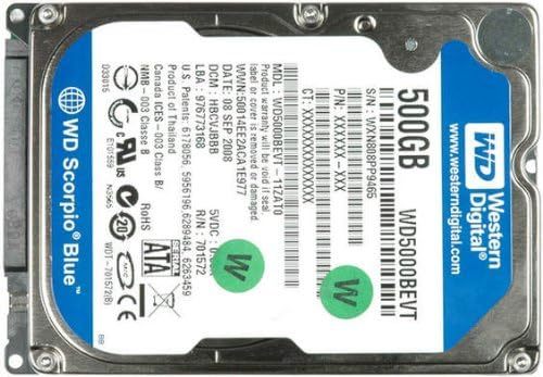 500GB WD Scorpio Blue - $49.00