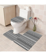 3Pcs/set Aztec Pattern Bathroom Toilet Mat Set Anti Slip Bath Mat decora... - $617.91 MXN+