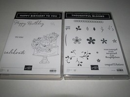 Lot of 2 Stampin' Up Sets - Happy Birthday to You Thoughtful Blooms - $18.70
