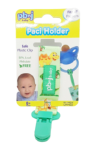 Paci Holder Green Dinosaur Design Babies Pacifier Holder - $8.90