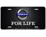 Volvo For Life Inspired Art on Mesh FLAT Aluminum Novelty Car License Ta... - £14.46 GBP
