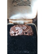 Vintage 1990-s 14 Ct Rolled Gold Zircon Ring Size UK P US 7 3/4 - Hallma... - $1,477.86 MXN