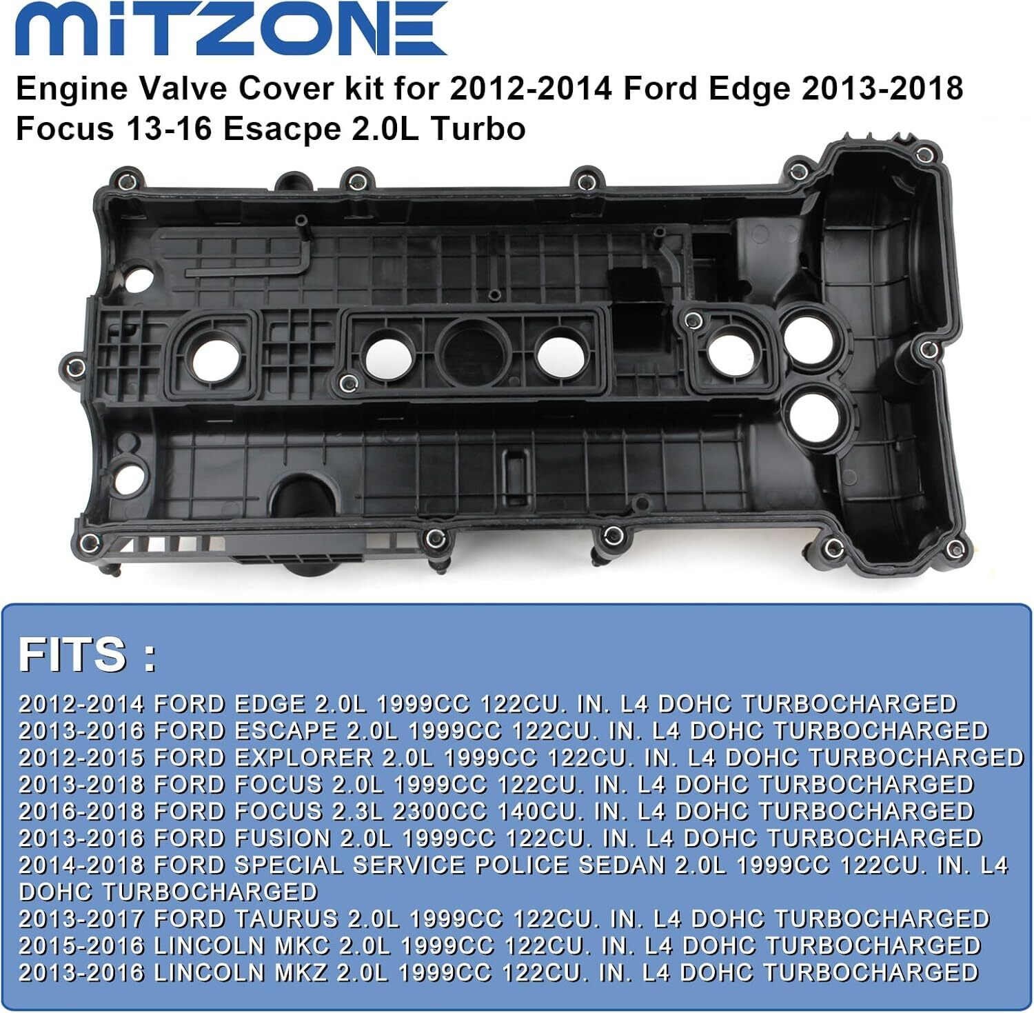 MITZONE Engine Valve Cover compatible with 2012-2018 Ford Edge Escape Explorer Item image 2