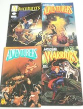 3 The Adventurers Comics &amp; Warriors #4 by Adventure Comics 1986-1990 Fine  - £6.38 GBP