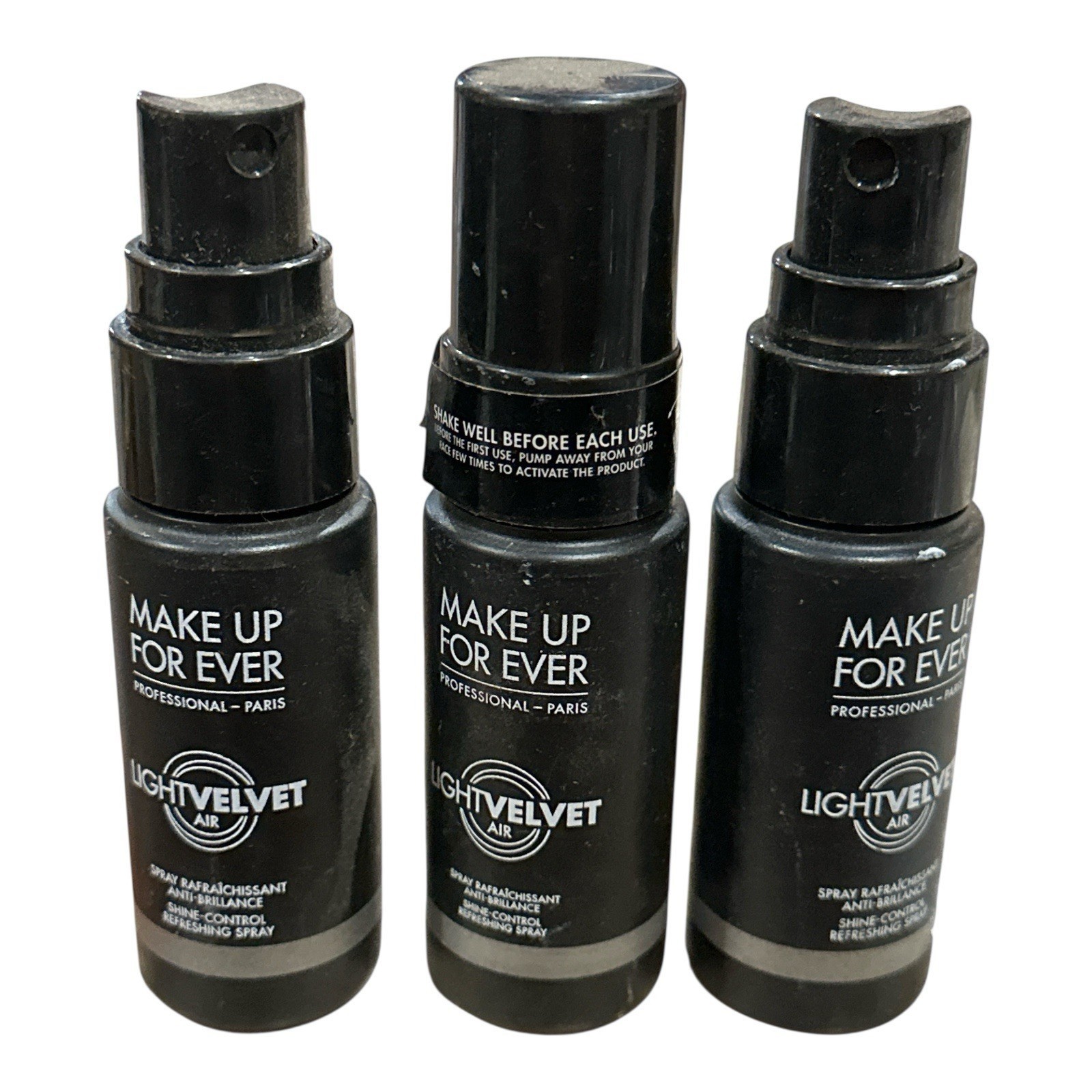 3x Make Up For Ever Light Velvet Air Shine Control Refreshing Spray-1.01... - $22.50