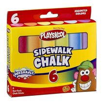 Playskool Washable Sidewalk Chalk 6ct - $5.95