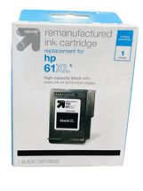 Up&amp;Up Target HP 61XL Black Ink Replacement Cartridge High Capacity - $16.15