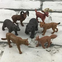Safari Ltd Wildlife Animal Figures Lot-7 Bears Elk Ram Fox Bob Cat Mt Lion Toys - £7.90 GBP