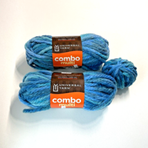 NEW Universal Yarn Super Bulky &#39;Powder Blue&#39; #203 Wool Blend  Lot of 2 + 1oz - $12.90