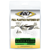 New Bolt Full Body Plastic Fastener Kit For The 1998-2002 Kawasaki KX250... - $20.69