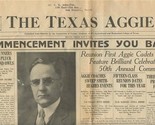 The Texas Aggie Newspaper May 1, 1926 Commencement Invites You Back Issue  - $37.62