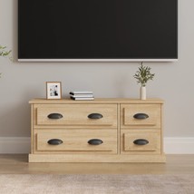 TV Cabinet Sonoma Oak 100x35.5x45 cm Engineered Wood - £52.95 GBP