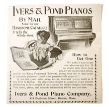 Ivers And Pond Piano 1897 Advertisement Victorian Musical Instrument DWHH13 - £11.83 GBP