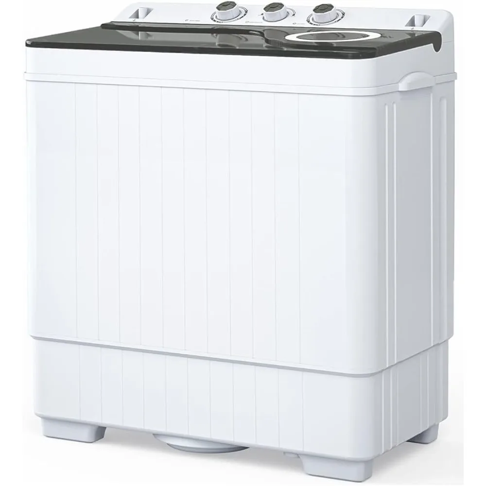Barrel portable mini washing machine with 26 pound capacity built in drainage pump semi thumb200