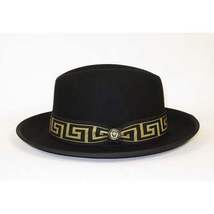 Bruno Capelo Hat Australian Wool Fedora Princeton Elite 2-Tone PRE501 Black Gold image 5